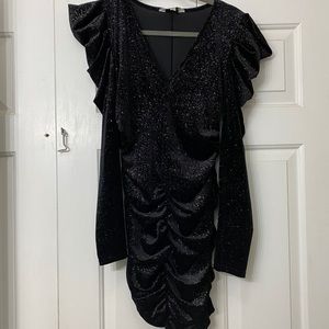 Miss Selfridge | Black sparkly party dress